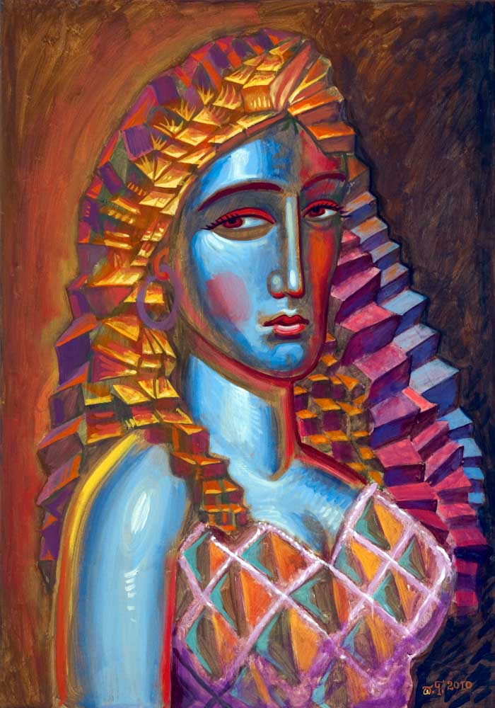 Ινδιάνα, 2010, ακρυλικό σε μουσαμά, 69*99